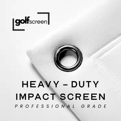 Golf Simulator Impact Screen 3m x 3m - Professional 4k /HD Screen