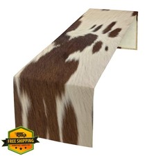 Cow Print Table Runner 13x90 Inch Farmhouse Kitchen Dining Decor
