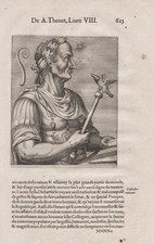 Julius Caesar Roman Emperor Antiquity Portrait Thevet 1584