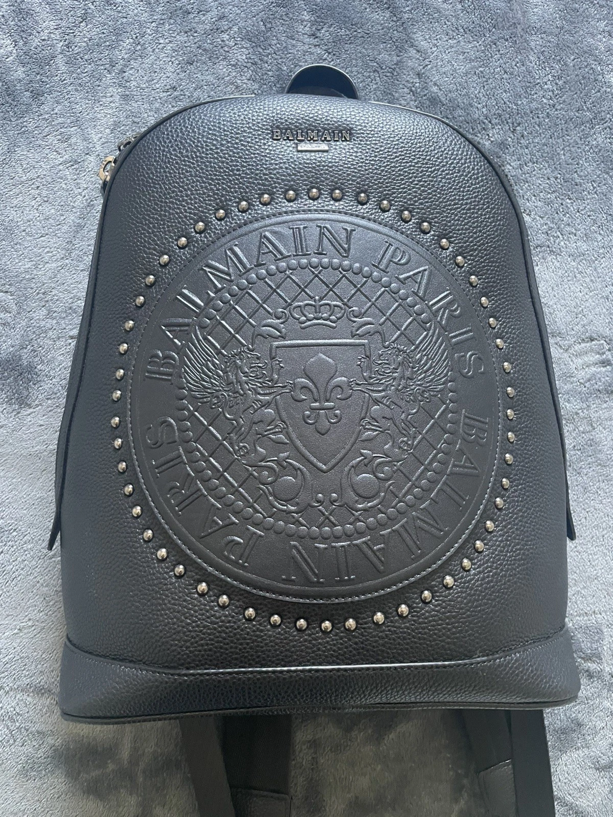 Balmain — Authentic Pre-Owned Balmain Black Leather Backpack