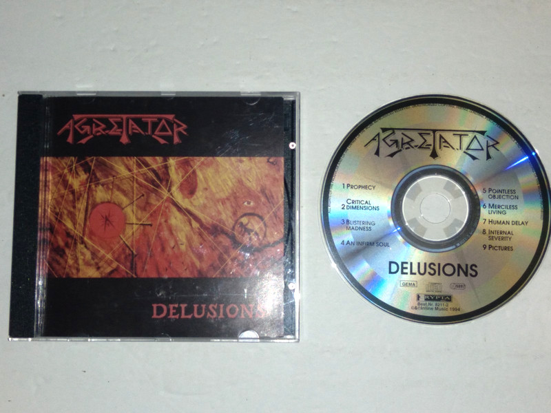 Agretator – Delusions CD Crypta Rec. RARE 90's Swedish Death Metal - Darkane