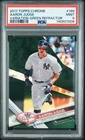 Aaron Judge 2017 Topps Chrome VARIATION-GREEN REFRACTOR #169 PSA 9 MINT RC