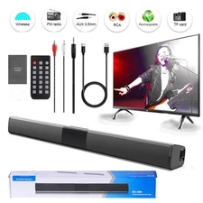 Wireless Bluetooth Sound Bar 4 Speaker System Home Theater TV Speaker Remote USA