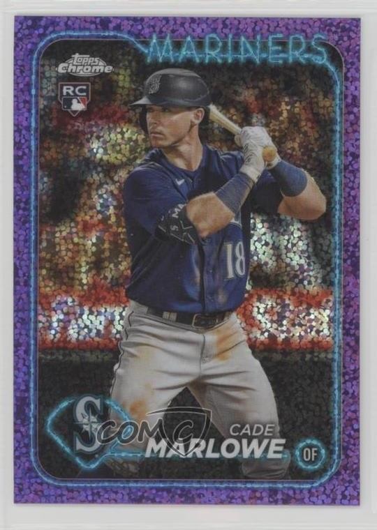 2024 Topps Chrome Purple Speckle Refractor /299 Cade Marlowe #266 Rookie RC 08vx