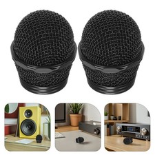 2 Pcs Mic Head Replacement Microphone Mesh Grill Replacements Grille Supplies