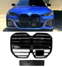 FRONT GRILLE KIDNEY GRILLE GLOSS BLACK FOR BMW i4 GRAN COUPE G26i 2021-2024