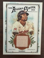 2025 Topps Allen & Ginter Jose Ramirez Relic #AGR-JR