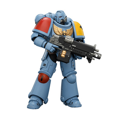 JOYTOY Warhammer 40K 1/18 Action Figure Space Wolves Intercessor  with Rifle 15+