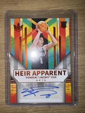 YONGXI "JACKY" CUI 2024-25 PANINI COURT KINGS HEIR APPARENT RED AUTO RC /75