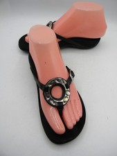 VIONIC Ricci Jeweled Black Thong Sandal Flip Flop Size EU 36 US 5