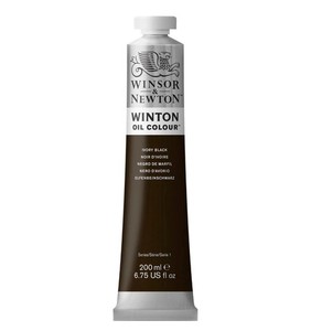 Winsor & Newton Winton Oil Color, 200ml Ivory Black Open *READ
