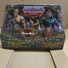 Mattel Classics Snake Armor He-Man & Battle Armor King Hsss 200x COMPLETE in BOX