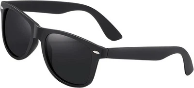 Ruimooto Lunettes Soleil Polarisées UV400 Noir Cadre Léger 22g - Photo 1/4