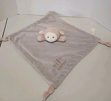 My 1st Easter Lamb Baby Lovey Rattle Security Blanket beige super soft