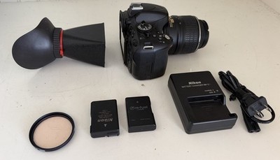 Nikon D5100 DSLR Digital Camera Video 18-55mm VR Lens - Bundle - Battery Charger
