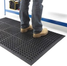 Large Rubber Mats Heavy Duty Ring Matting Entrance Big Safety Workplace Outdoor