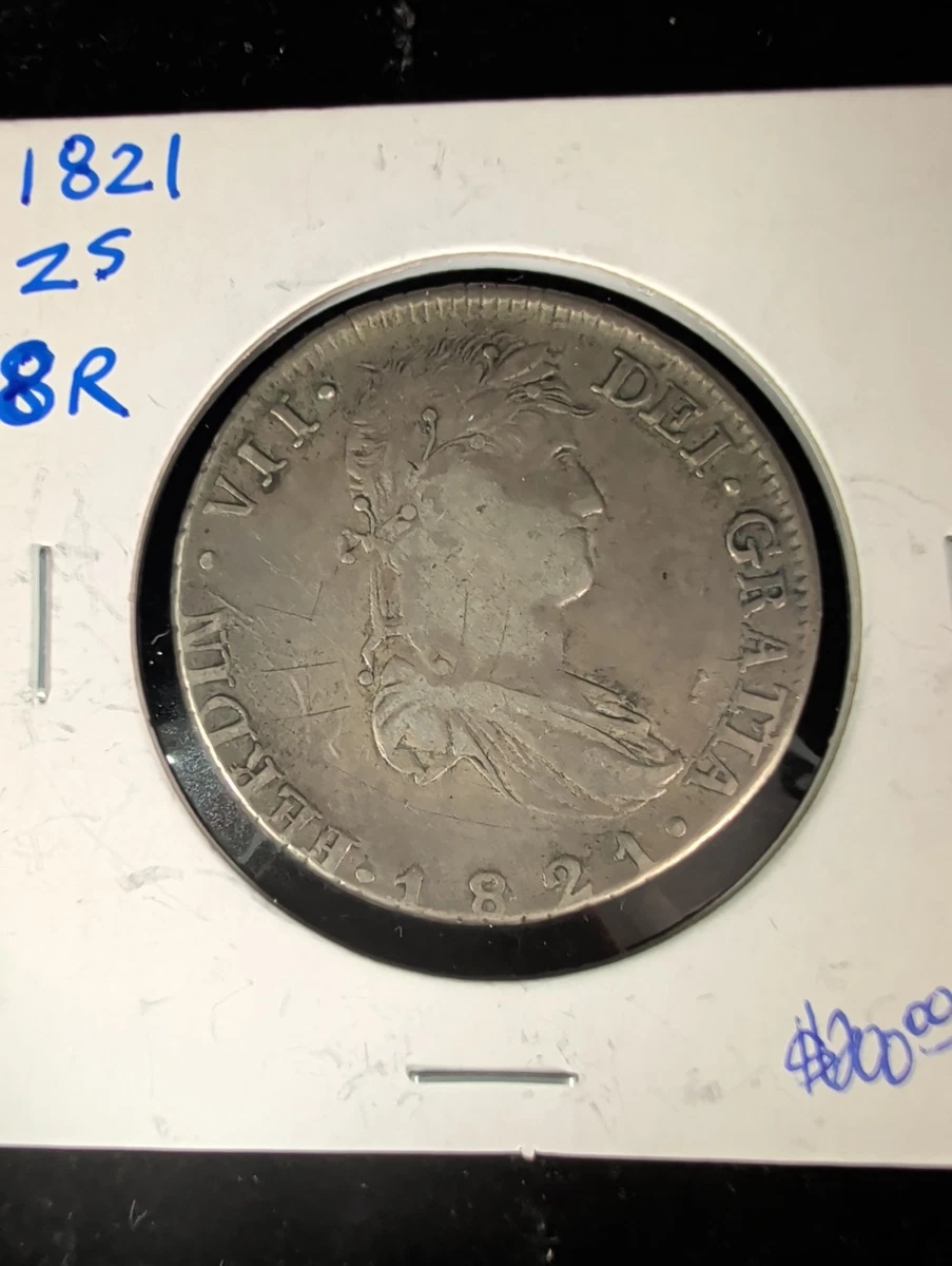 1821 8 Reales Colonial Mexico Coins for sale | eBay