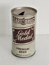 Vintage Dart Drug Gold Medal Premium Eastern Straight Steel Beer Can