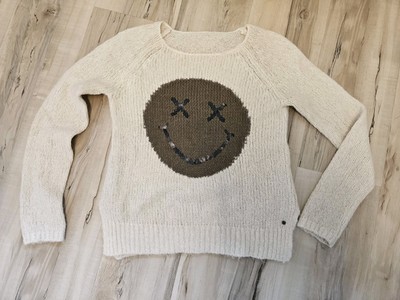 Frogbox Pullover Gr. 40 Damen Creme
