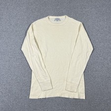 VTG Duofold Sz M Thermal Wool Blend Shirt USA Made Ivory Base layer