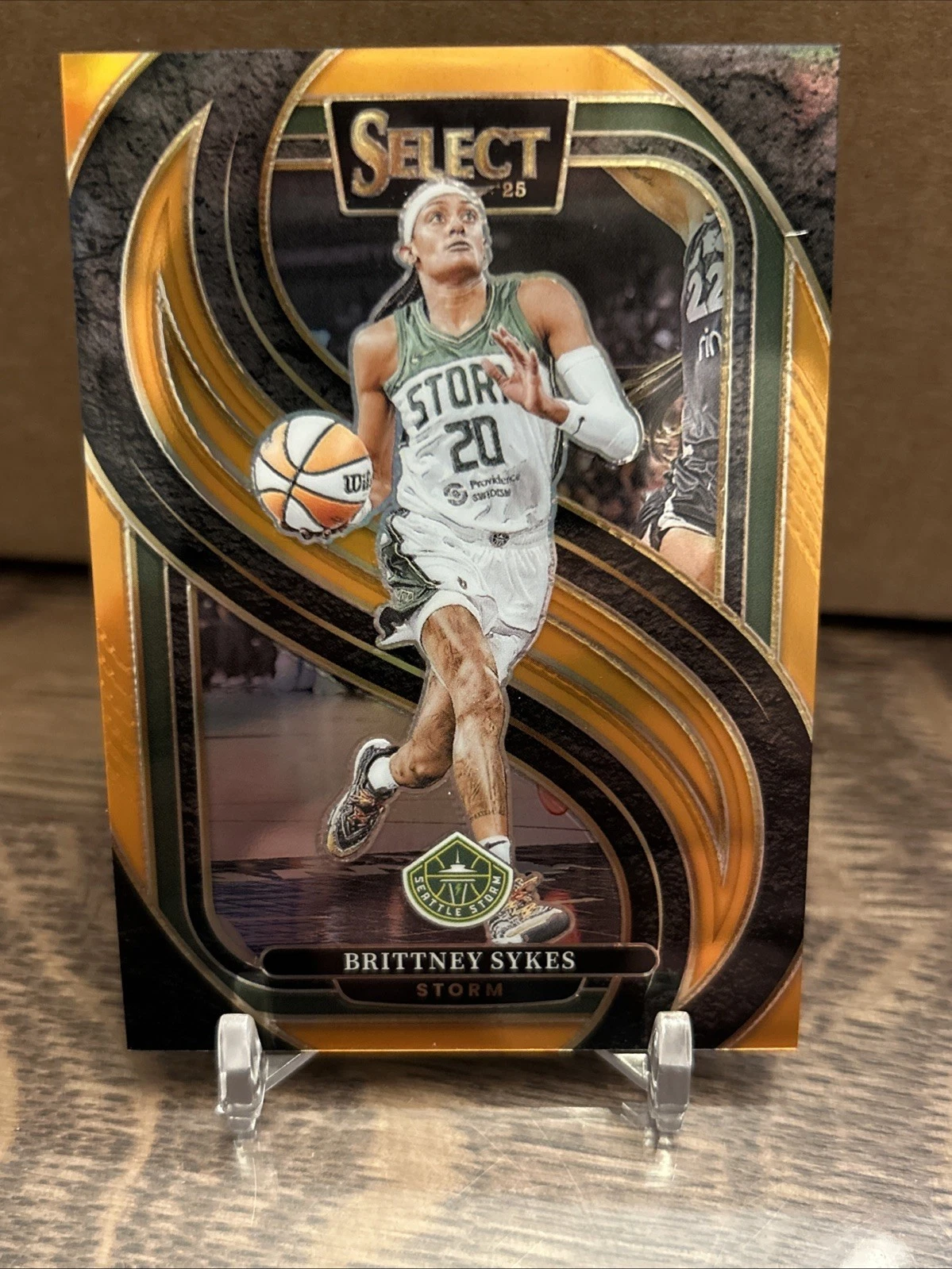 2025 Select WNBA Brittney Sykes #162 Orange Prizm /125