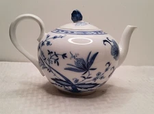 Vtg Winterling Bavaria Blue Onion Pattern,  Blue/white Porcelain Teapot  (11)