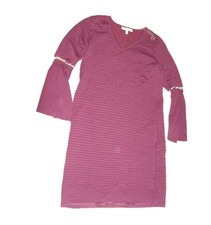 NWT Harlow & Rose Plum pearl sleave sexy winter dress juniors size L chic fall
