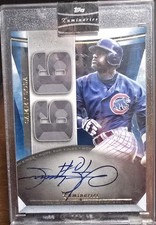 2021 Topps Luminaries Home Run Kings Autographs Sammy Sosa Blue /5 Chicago Cubs
