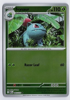 Ivysaur - MEG #002/132 ME01: Mega Evolution Reverse Holofoil NM
