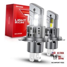 H4 Led Bulbs with 60,000LM, Canbus Ready, H4/9003 Led Light with Cooling Fan,