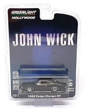 Greenlight 1/64 Scale 44930-E - 1968 Dodge Charger RT John Wick - Black