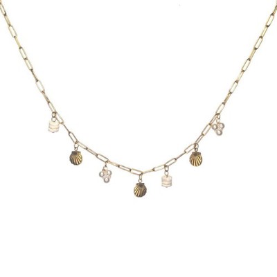 Malediven Halsreif - Damen Lagenlook Schmuck - Gold & Silber Halsketten