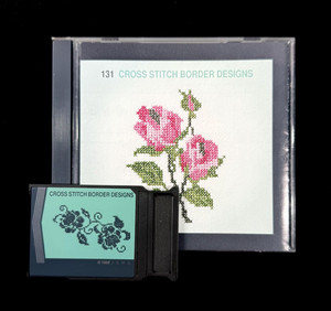 Cross Stich Borders Embroidery Designs Card 131 for Janome Elna Kenmore Machines