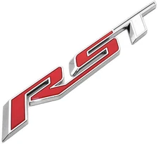 1 RST Emblem Badge for Silverado Tahoe Suburban 84319995 2019-24 Red