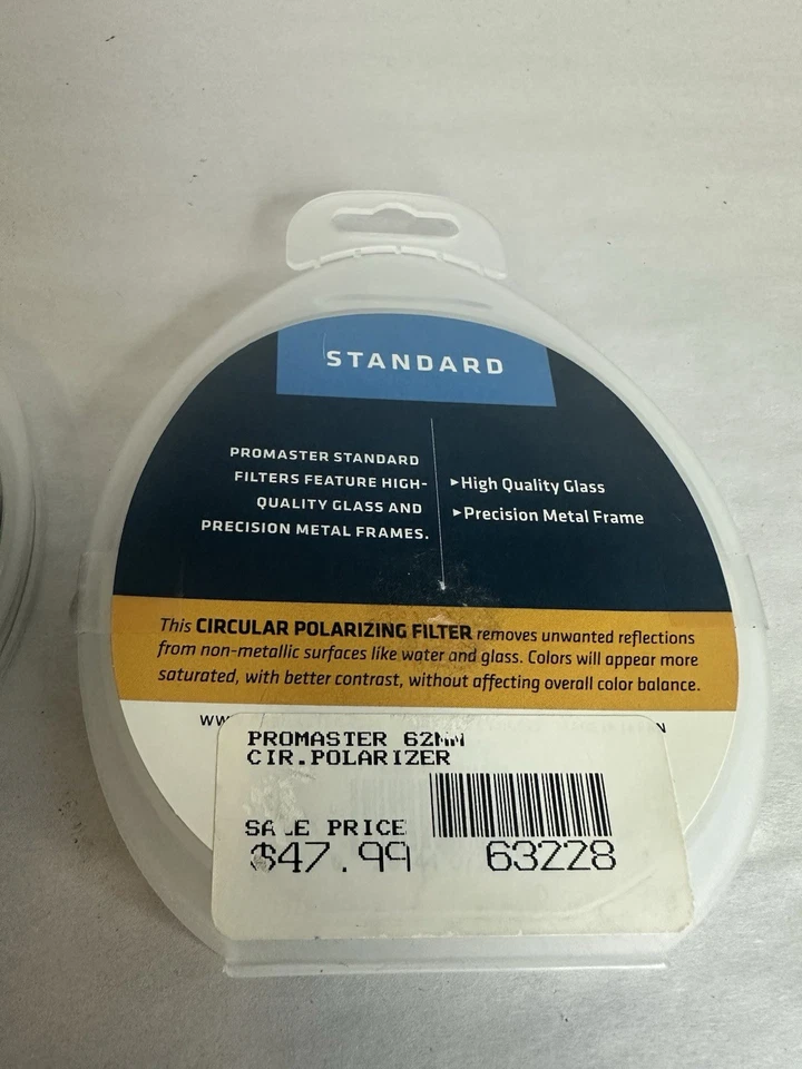 Pro Master Filters - Multi-Coat 55mm UV Code 5585 & Standard 62mm CPL Code 7209 - Image 4 of 4