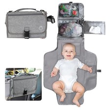 Baby Portable Diaper Changing Pad -  Changer Gris