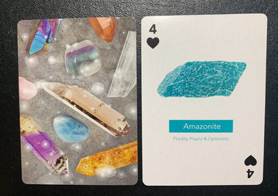 Swap Playing Card   CRYSTAL HEALING CARD   AMAZONITE