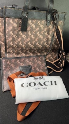 Coach Field Tote With Horse And Carriage Print
