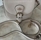Coach C5686 Kleo Leather Shoulder Handbag White Missing Short Shoulder Strap