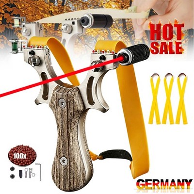 Steinschleuder Slingshot Schleuder Zwille Katapult Sportschleuder Jagd Profi