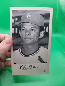 Mateo Matty Alou CARDINALS UNSIGNED 3-1/4 x 5-1/2  B&W TEAM ISSUED PHOTO CARD #4