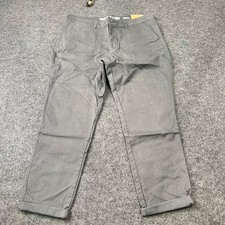 EDDIE BAUER Legend Wash Boyfriend Pants Women's Size 4 Carbon