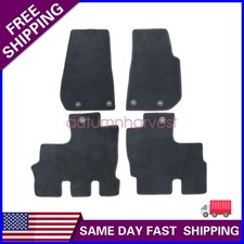 New For 2014-2017 Jeep Wrangler Front Rear Velour Floor Mats Carpet Black 4pcs New For 2014-2017 Jeep Wrangler Front Rear Velour Floor Mats Carpet Black 4pcs