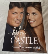 Nathan Fillion Signed 12x18 Photo Castle