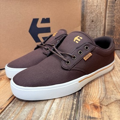ETNIES JAMESON 2 ECO SKATE SHOE SNEAKER CHOCOLATE NUBUCK MENS US 9 / EU 42