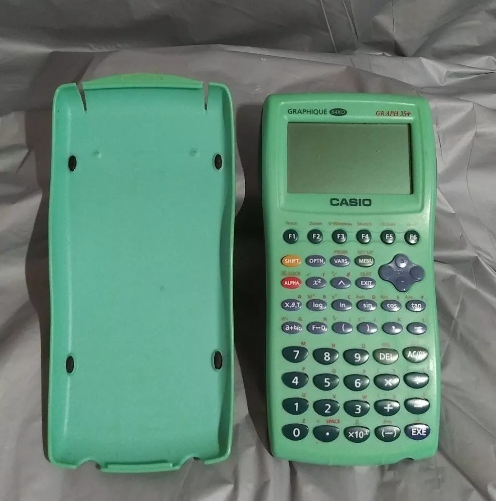 Cilios Representar la licenciatura CASIO Graphique 64KO Graph 35+ Graphing Calculator w Slip Cover &amp; New  Batteries | eBay