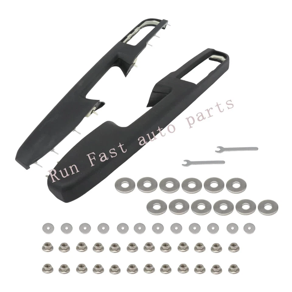 Black Front Left & Right For 2010-14 GMC Yukon XL 1500 Door Armrest Repair 80995 - Image 4 of 4