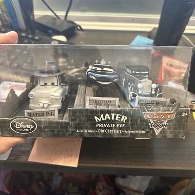 Disney Store Mater Private Eye ダイキャストカー Disney Pixar Cars Mater Private Eye 3-PACK Disney Store Diecast