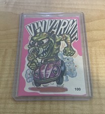 1973 FABULOUS ODD RODS 100 VW VARMIT DONRUSS PINK STICKER CARD