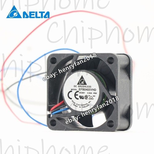 Delta Fan EFB0405VHD DC 5V 0.50A 40*40*20MM 3pin Server Cooling Fan Ball Bearing - Picture 2 of 6